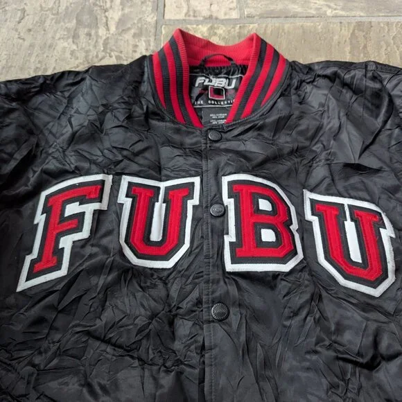 FUBU Sport Champs 05 Satin Varsity Jacket (1993, Vintage) - Picture 2 of 4
